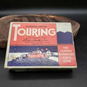 Vintage Touring Automobile Card Game Parker Brothers Improved Edition 98 Cards